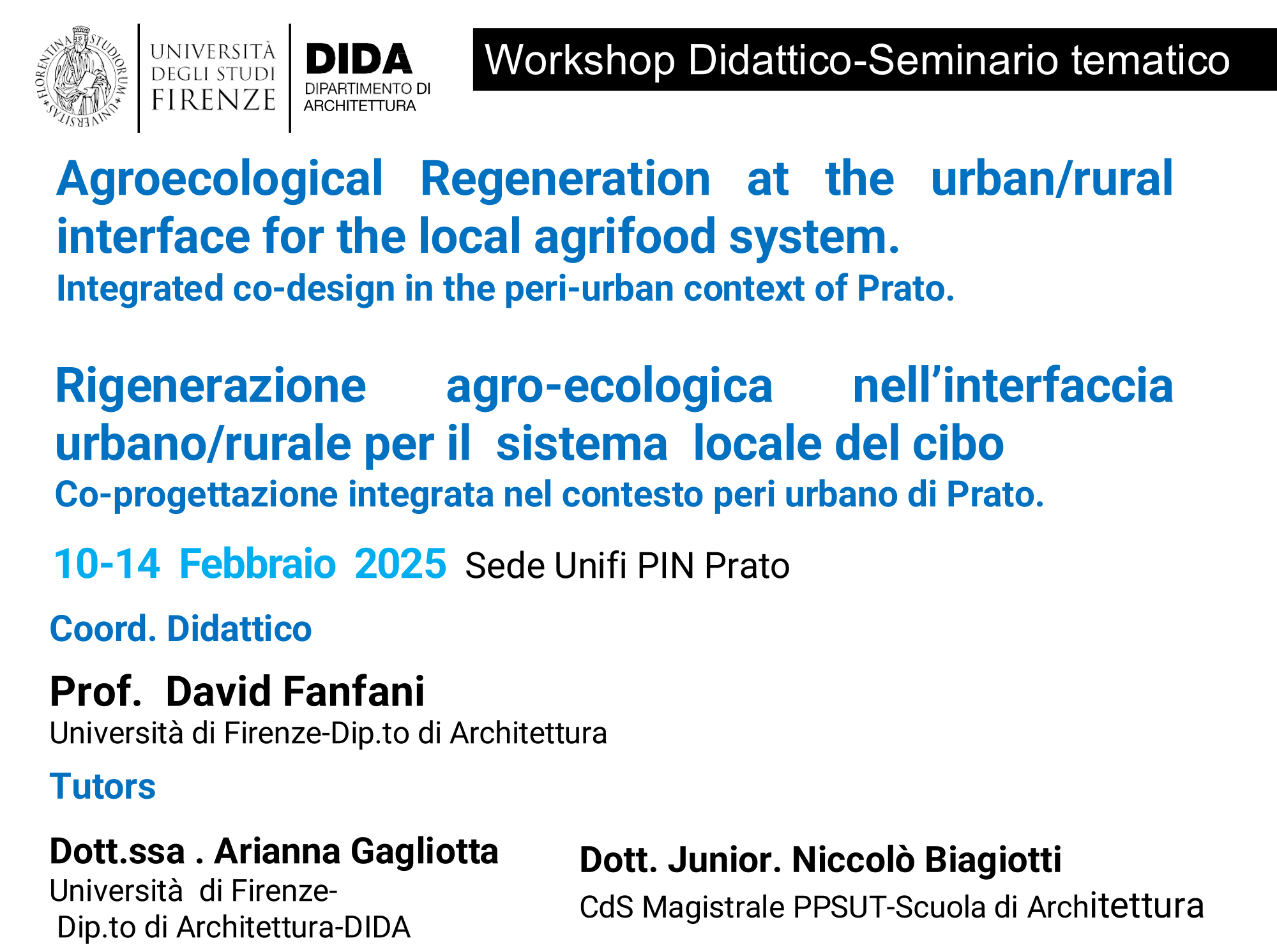 Rigenerazione agro-ecologica nell’interfaccia urbano
