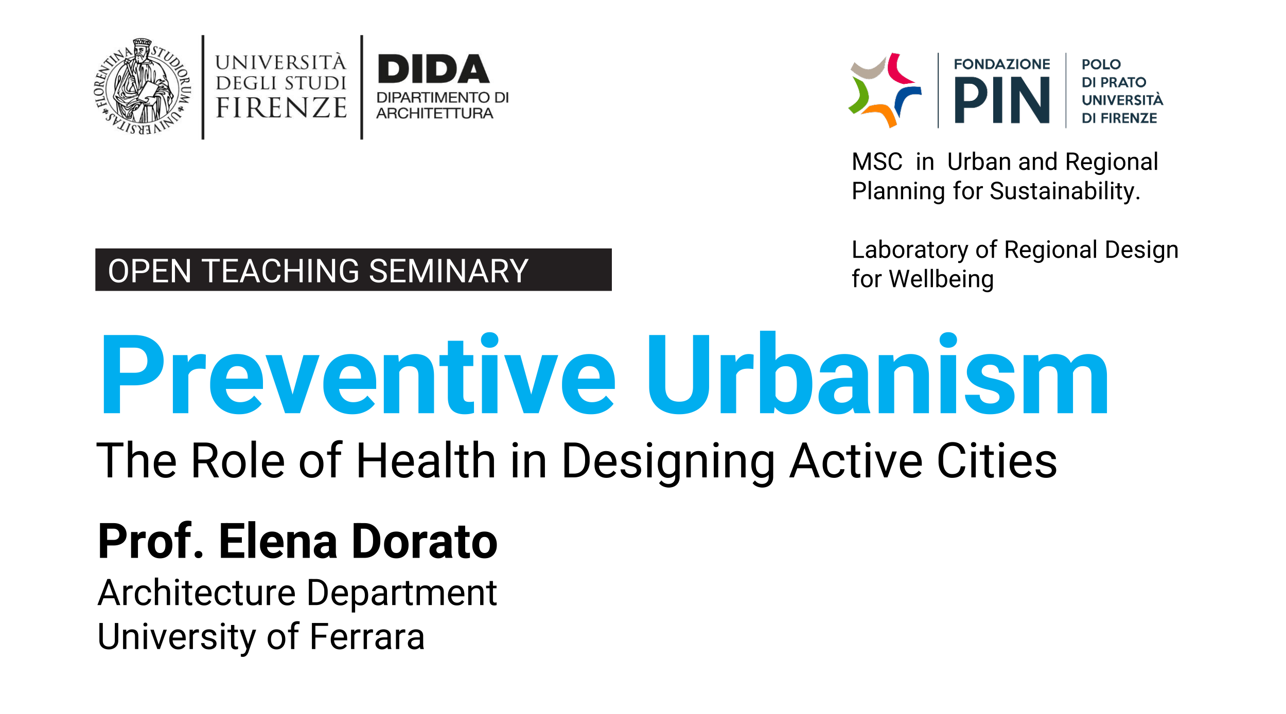 Urbanistica preventiva - Il ruolo della salute nella progettazione di città attive
