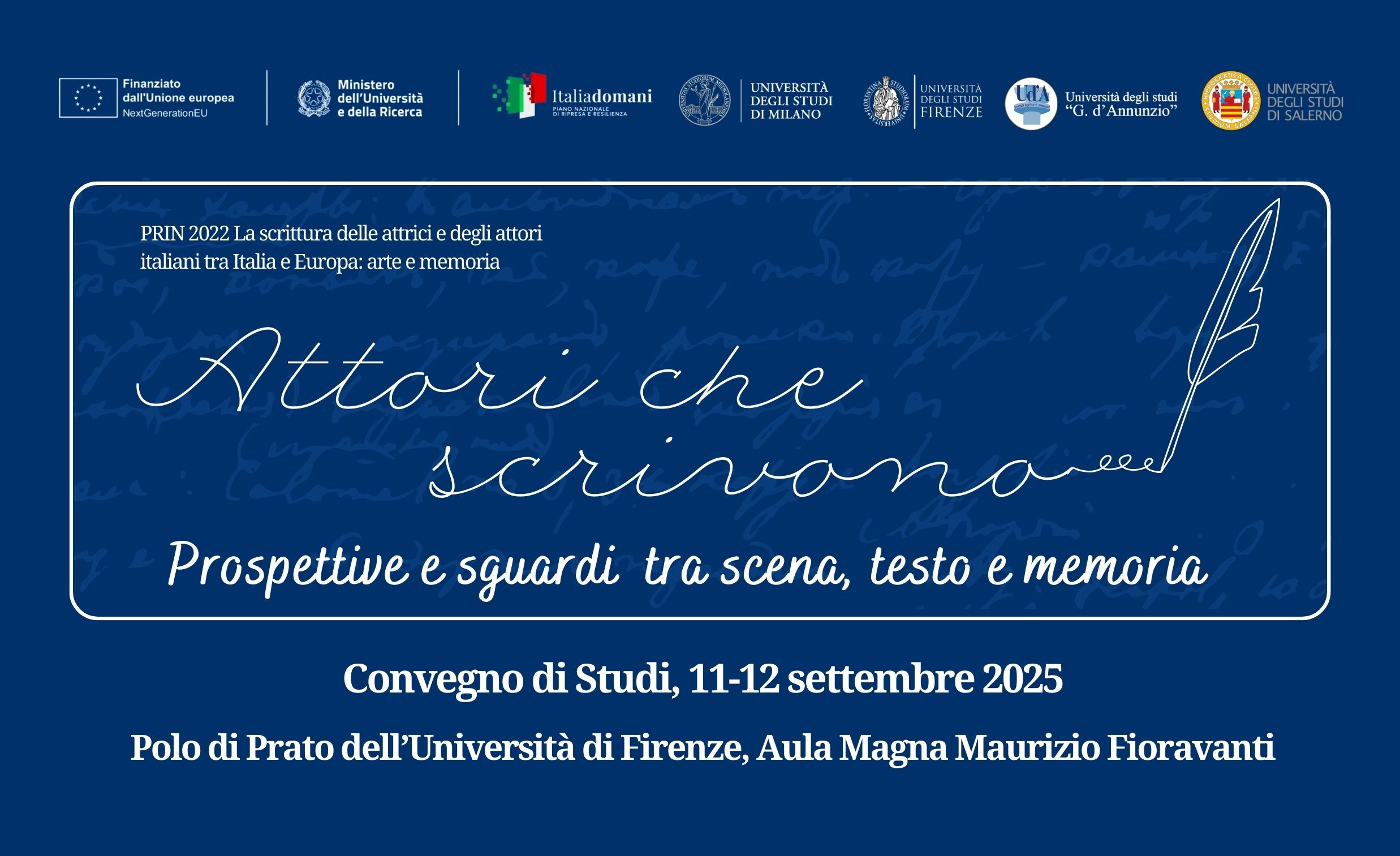 Attori che scrivono. Prospettive e sguardi tra scena, testo e memoria