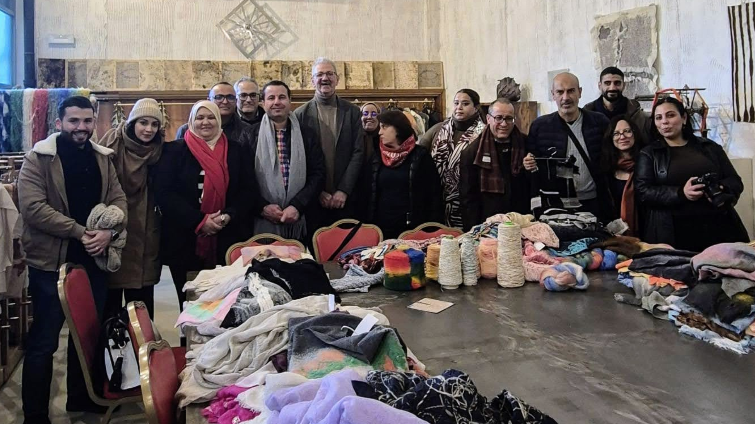 Una delegazione tunisina in visita al distretto tessile pratese nell’ambito del progetto NASIJ