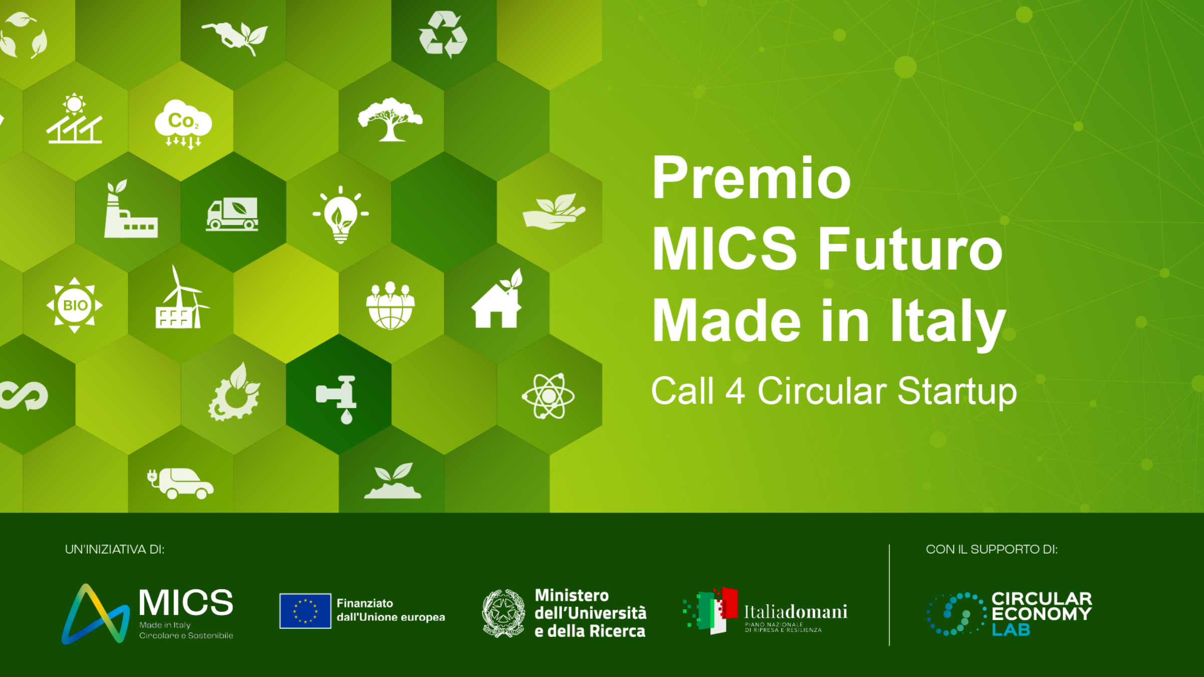 Premio MICS Futuro Made in Italy - Call 4 Circular Startup