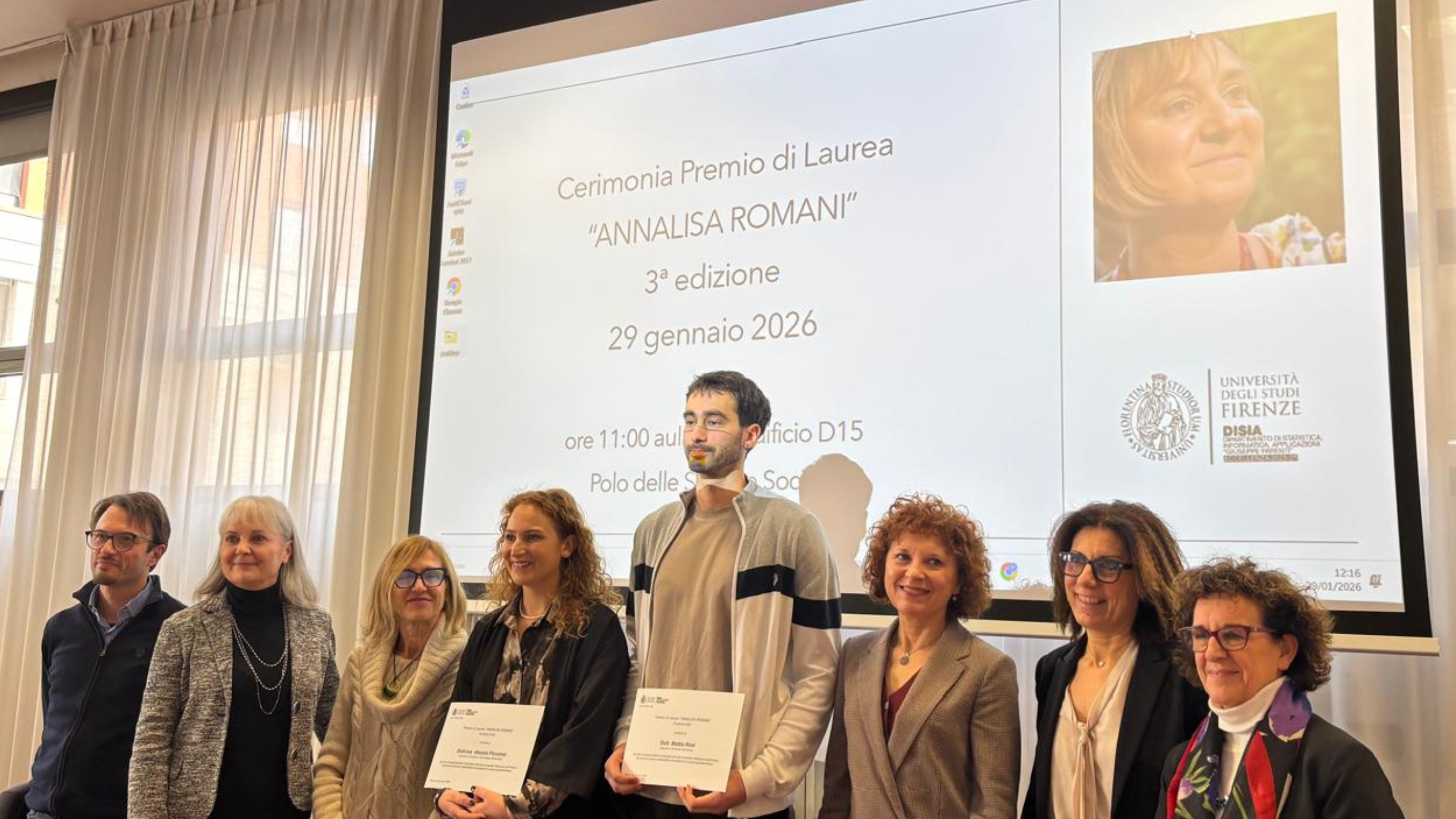 Assegnata la terza edizione della premio Annalisa Romani