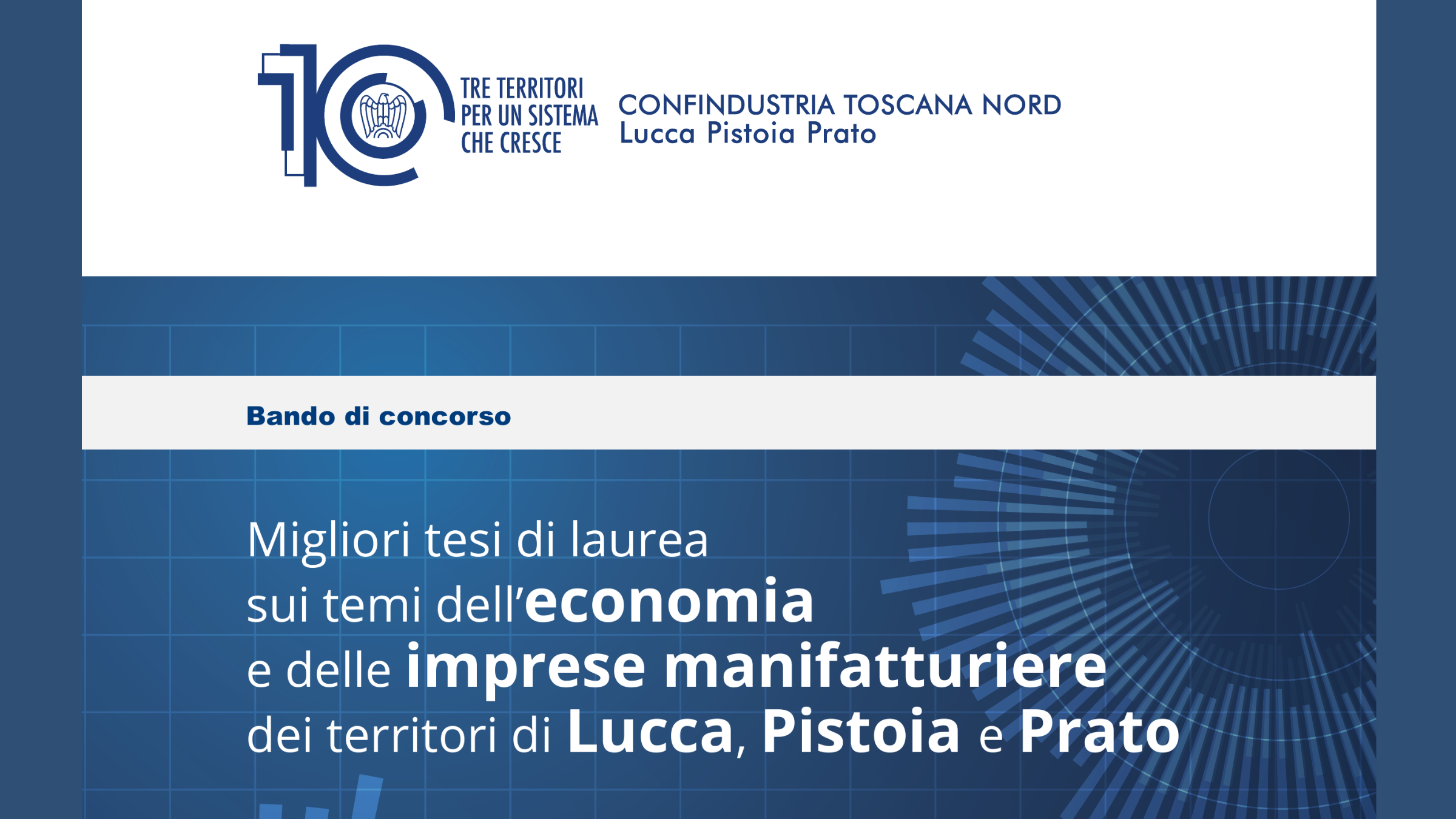 Bando di concorso per il conferimento di premi alle migliori tesi di laurea sui temi dell’economia 