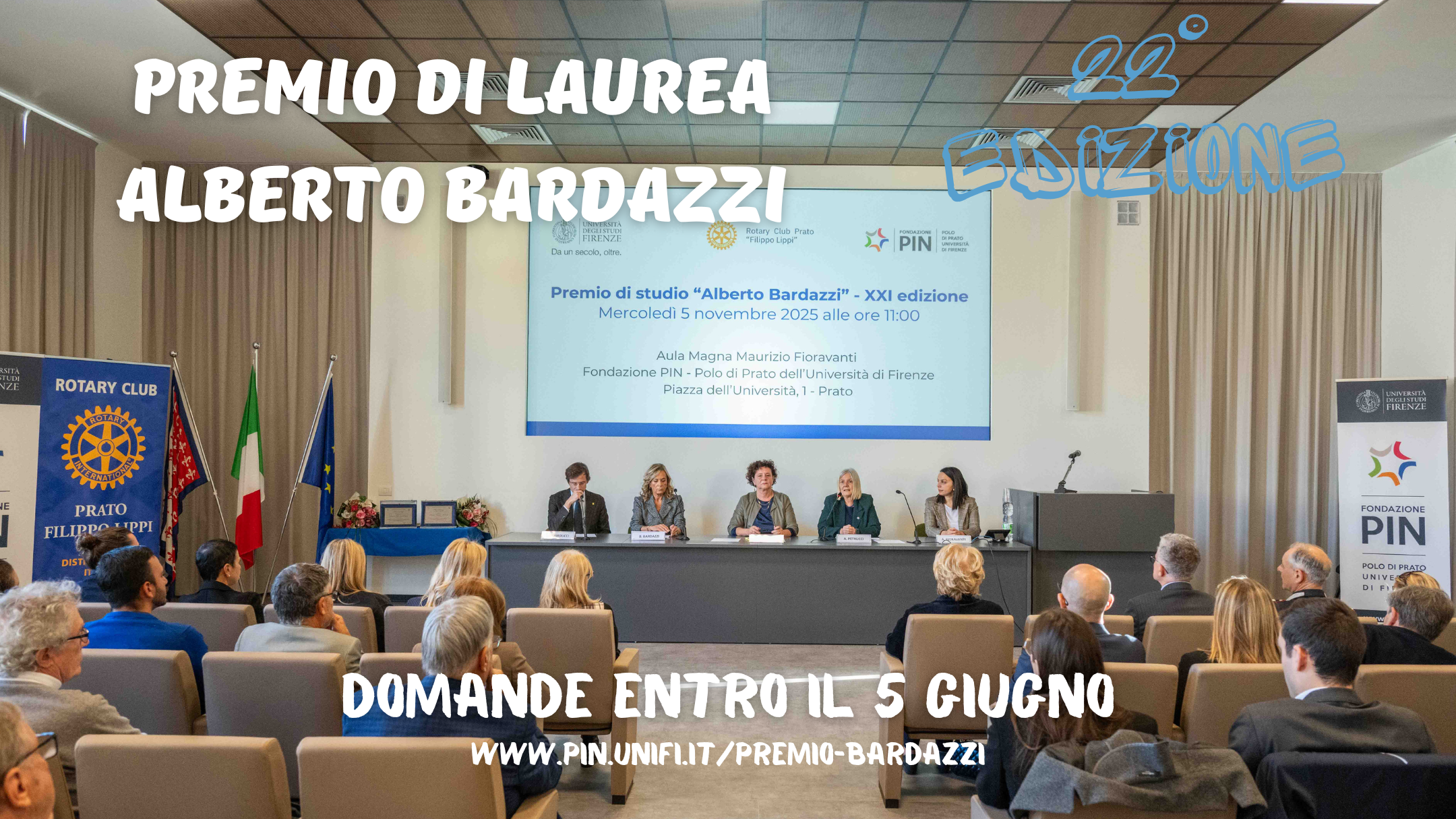 Al via la 22ª edizione del Premio di Laurea "Alberto Bardazzi"